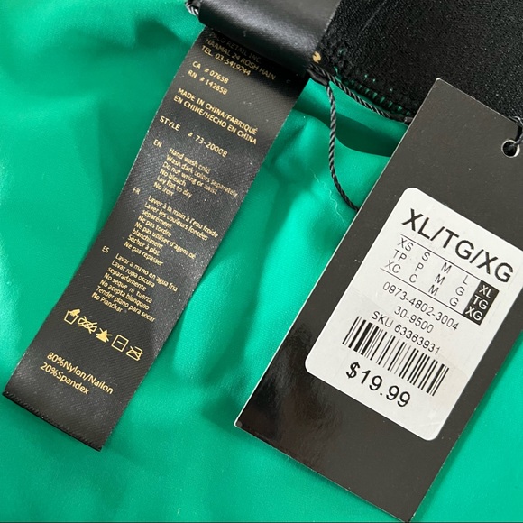 NEW Sommer Ray Color Block Bikini Bottom Green Size XL - Picture 3 of 6